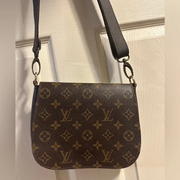 Vintage Boho Bags Louis Vuitton Brown Monogram Crossbody Bag - Oddessy - Picture 1 of 3